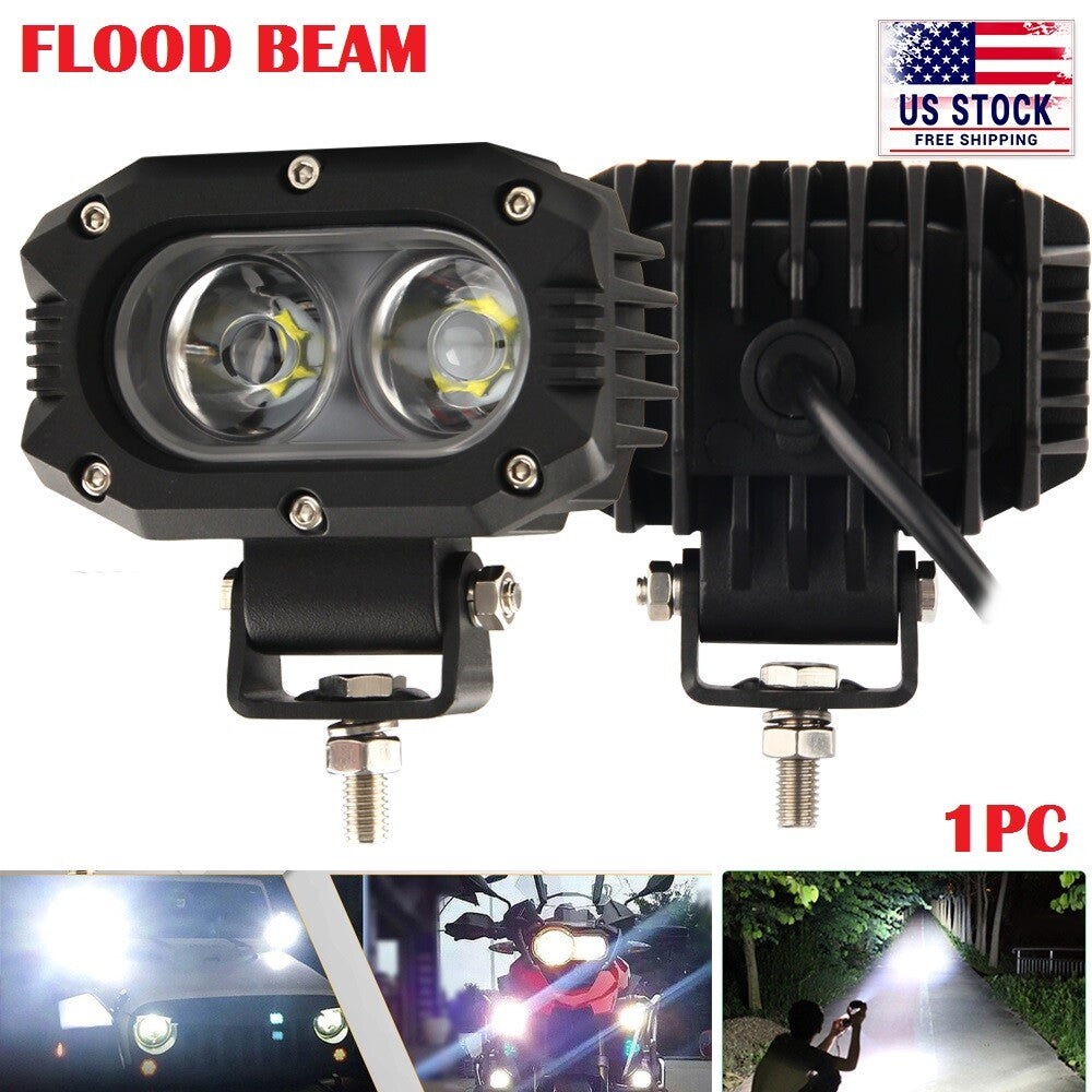 4Inch Backup Reverse Led Work Light Offroad SUV ATV Truck Pods Flood Fog Lights