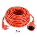 Power Strip Extension Cord 5/10M Cable 16A EU Outlets 4000W Electric Schuko Red Indoor Outdoor Plug Sockets Engineering