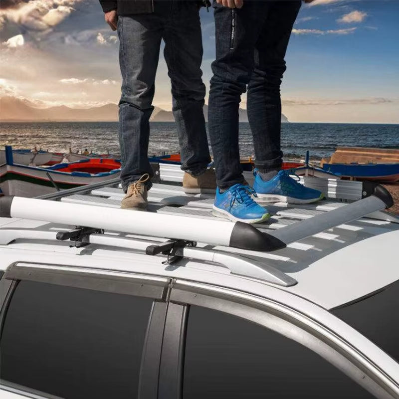 Aluminum Alloy 160*100Cm Single-Layer Car Roof Rack SUV Roof Aluminum Alloy Cargo Basket Cargo Box Roof Rack Universal Roof Rack