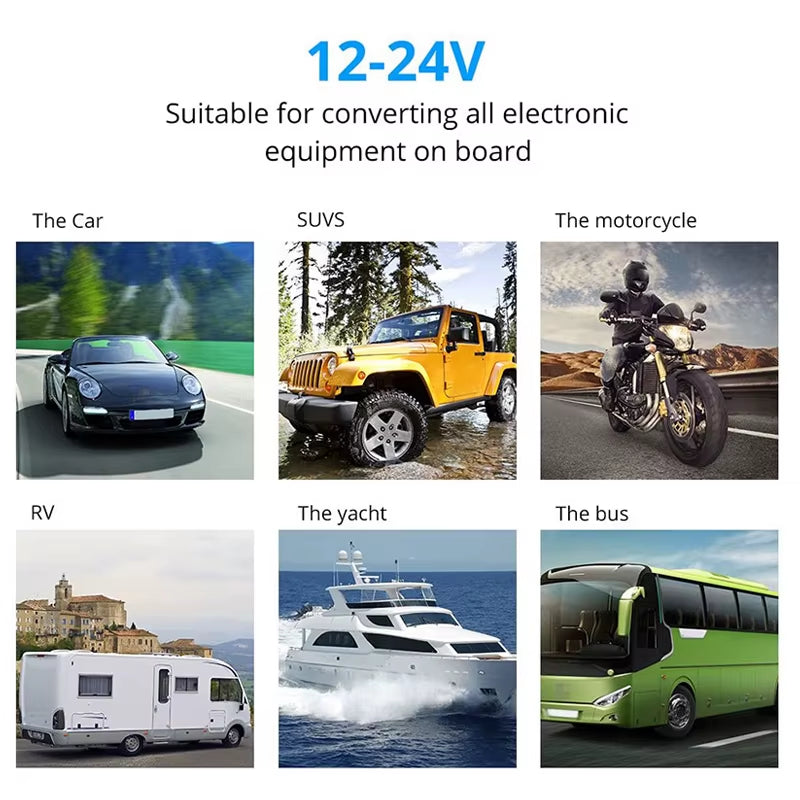 8 Gang Marine Boat Rocker Switch Panel with Circuit Breakers LED Switch Panel 12V 24V for Boat RV Camper Truck Accessories