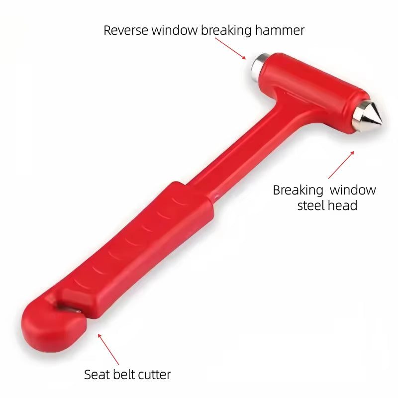 1Pc Car Buses Trucks Window Breaking Hammer Emergency Escape Safety Hammer Glass Breaker Seat Belt Cutter Tools