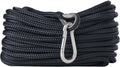 Rainiersupplyco Boat Anchor Rope - Double Braided Marine Rope Anchor Line - 50Ft Nylon Boating Line with 316 Stainless Steel Thimble and Heavy Duty Marine Grade