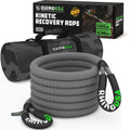 Kinetic Recovery Tow Rope Heavy Duty Offroad Snatch Strap (Gray 5/8" X 20')