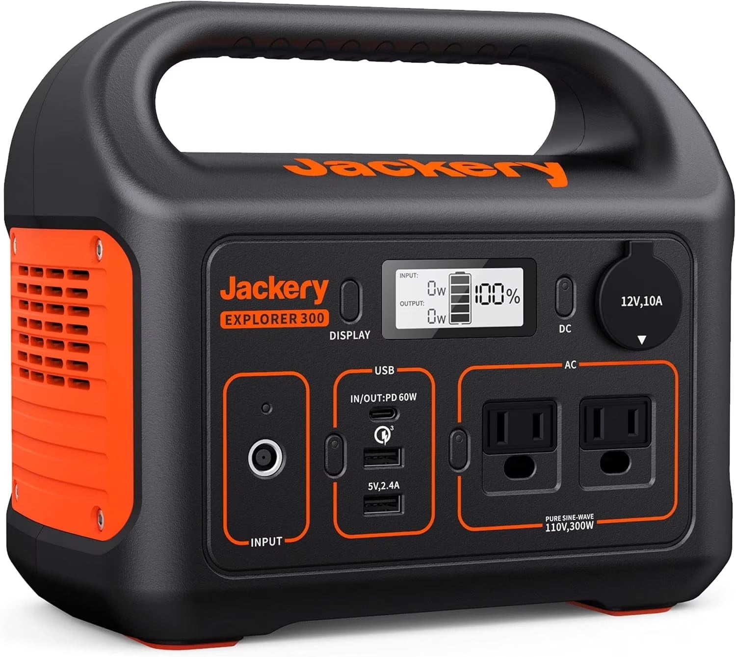 Portable Power Station Explorer 300, 285Wh, Backup Lithium Battery, 300W Continuous