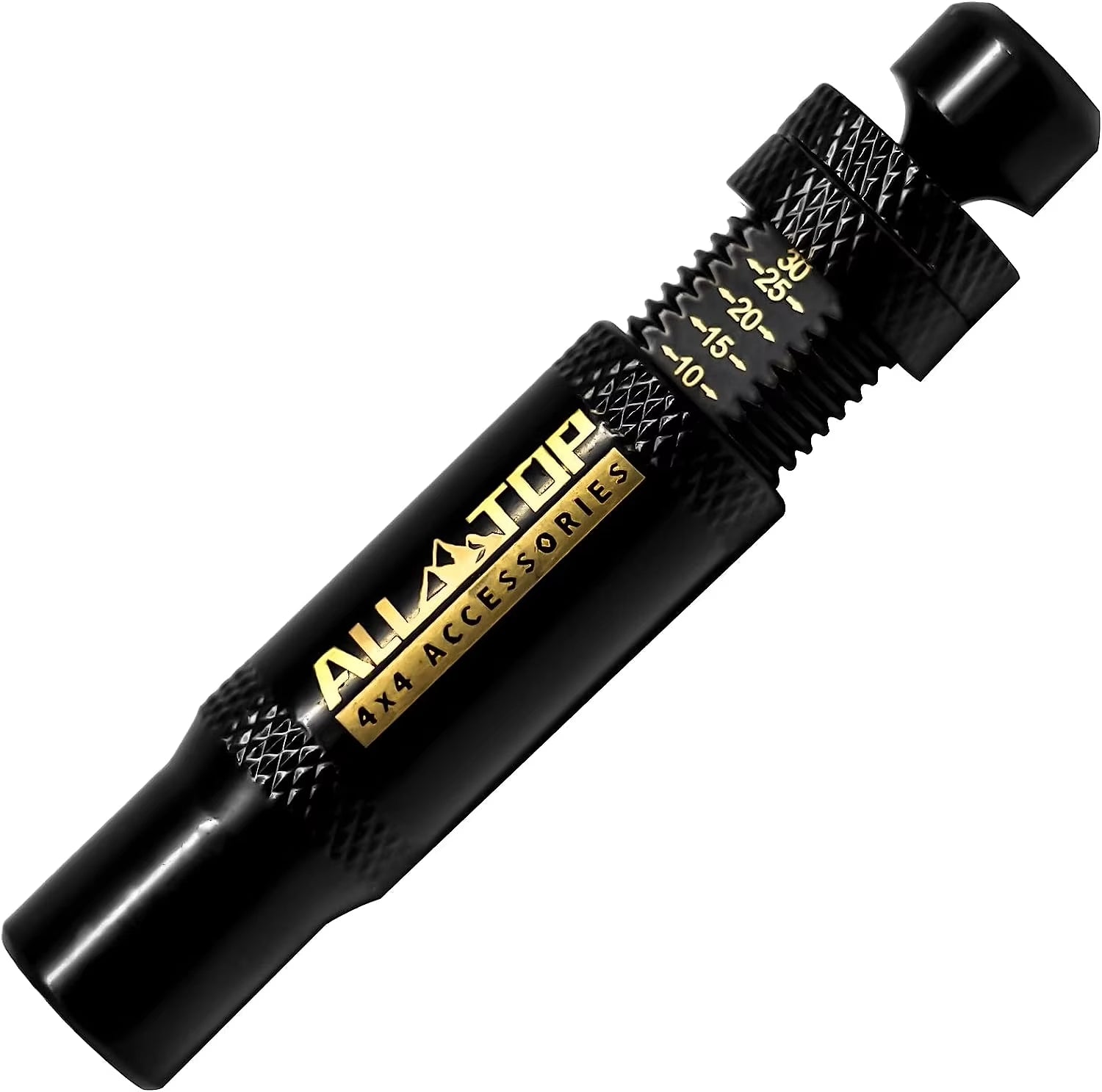 (10-30 PSI) 4 PCS Adjustable Auto-Stop Tire Deflator Valve Kit 4X4 Screw-On Tyre Air down Tool for Vehicles Motorcycle Offroad