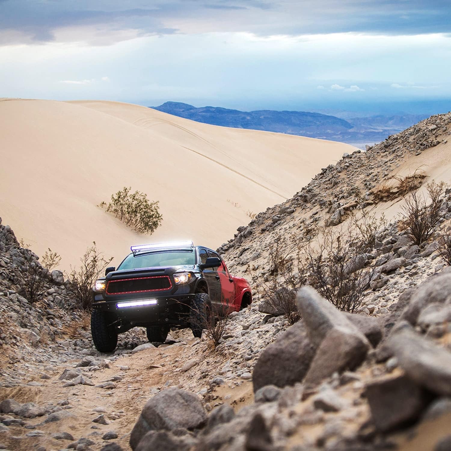 20Inch 288W Triple Row Flood Spot Combo LED Light Bar Waterproof 28800LM off Road Driving Lamp with Wiring Harness for Boat Trucks Pickup Jeep SUV ATV UTV (ZH403)