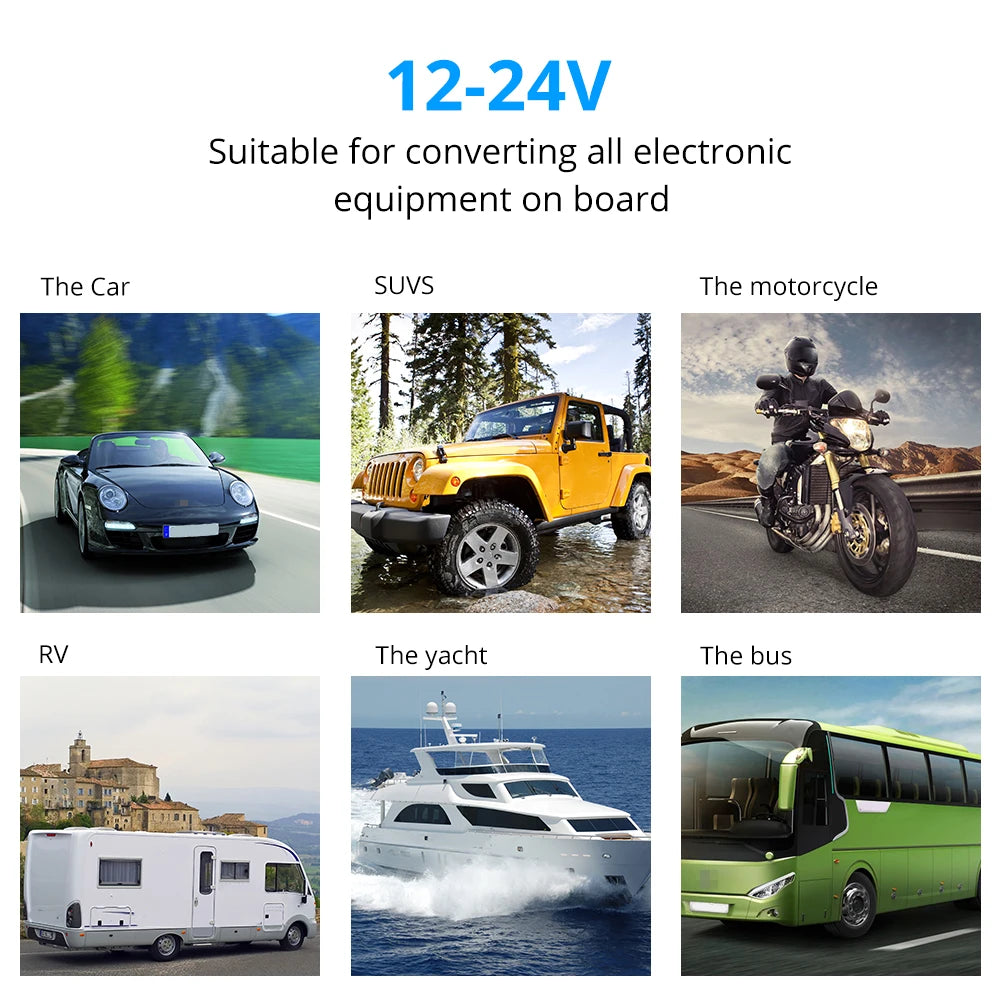 8 Gang Marine Boat Rocker Switch Panel with Circuit Breakers LED Switch Panel 12V 24V for Boat RV Camper Truck Accessories