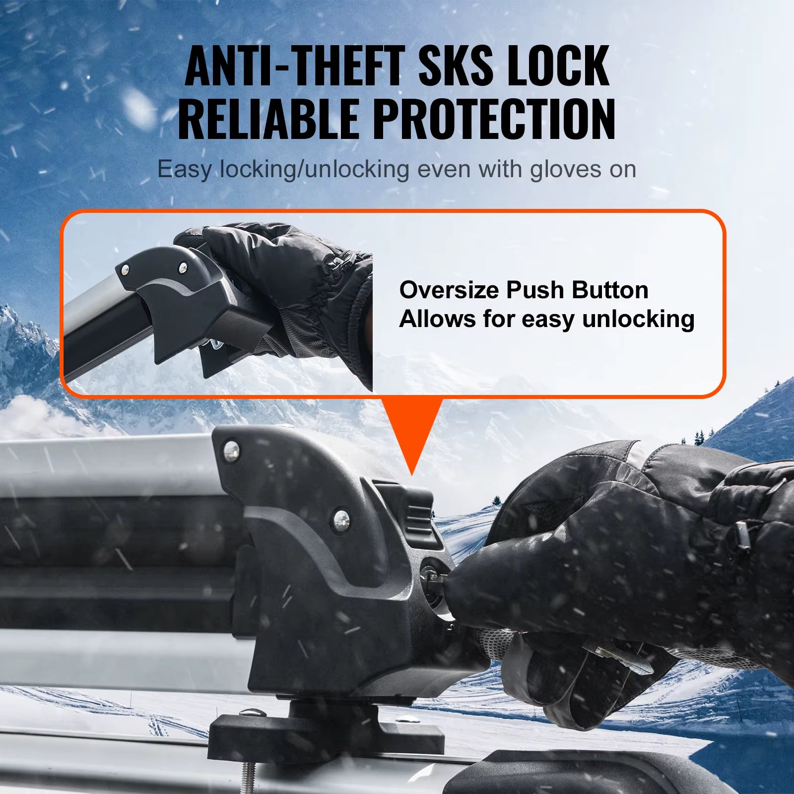 Ski and Snowboard Roof Rack 31.7In Universal Ski Rack for Car Roof Fit Most Crossbars Carry up to 6 Pairs of Snowboards