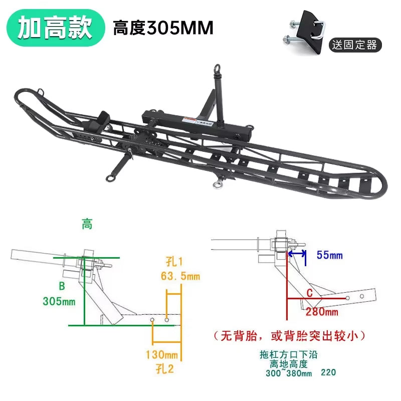 Car Motocross Motorcycle Rack Trailer Rear Hanger Portable Motorcycle Back Rack Motocross Motorcycle Rack