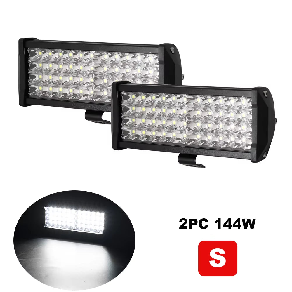 LED Work Light Bar Spot Flood Combo Pods Offroad Fog Lamp SUV ATV UTV LED Light Bar for Offroad SUV ATV Tractor Boat Trucks