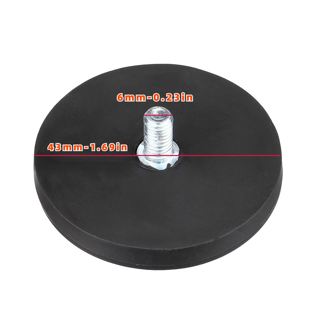 2PCS 43Mm M6 Bolt Magnetic Base Mount Bracket Clamp LED Work Light Bar Holder SUV Offroad