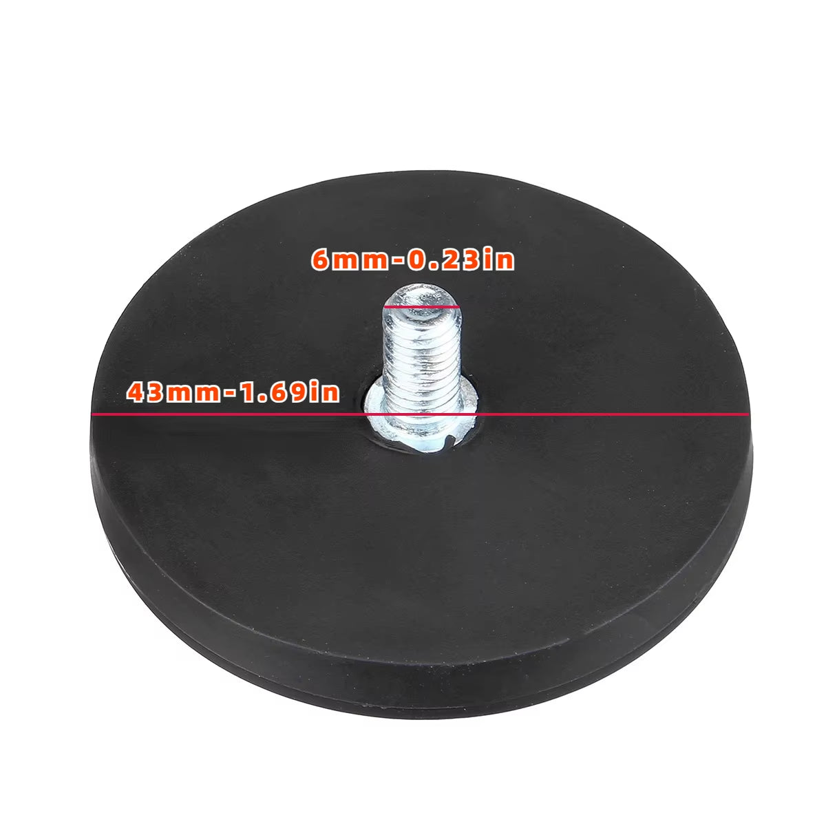 2PCS 43Mm M6 Bolt Magnetic Base Mount Bracket Clamp LED Work Light Bar Holder SUV Offroad