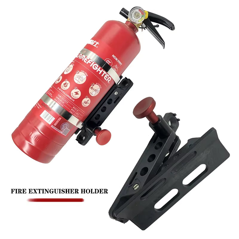 Car Extinguisher Mount Bracket Adjustable Fit for Jeep Wrangler Sport/ JK/ Sahara Fire Extinguisher Holder