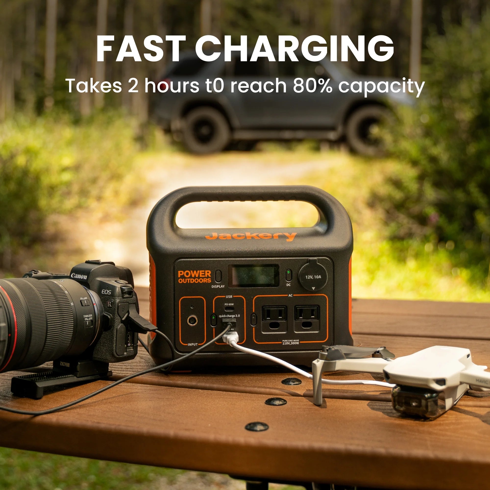 Portable Power Station Explorer 300, 285Wh, Backup Lithium Battery, 300W Continuous