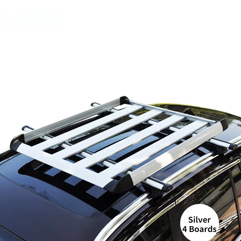 Aluminum Alloy 160*100Cm Single-Layer Car Roof Rack SUV Roof Aluminum Alloy Cargo Basket Cargo Box Roof Rack Universal Roof Rack