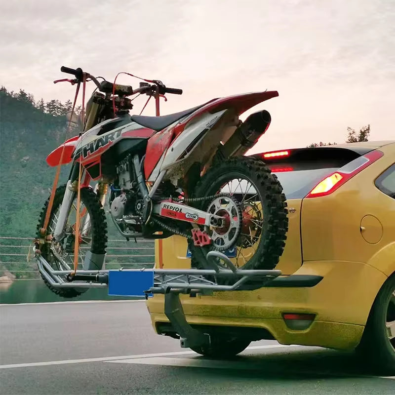 Car Motocross Motorcycle Rack Trailer Rear Hanger Portable Motorcycle Back Rack Motocross Motorcycle Rack
