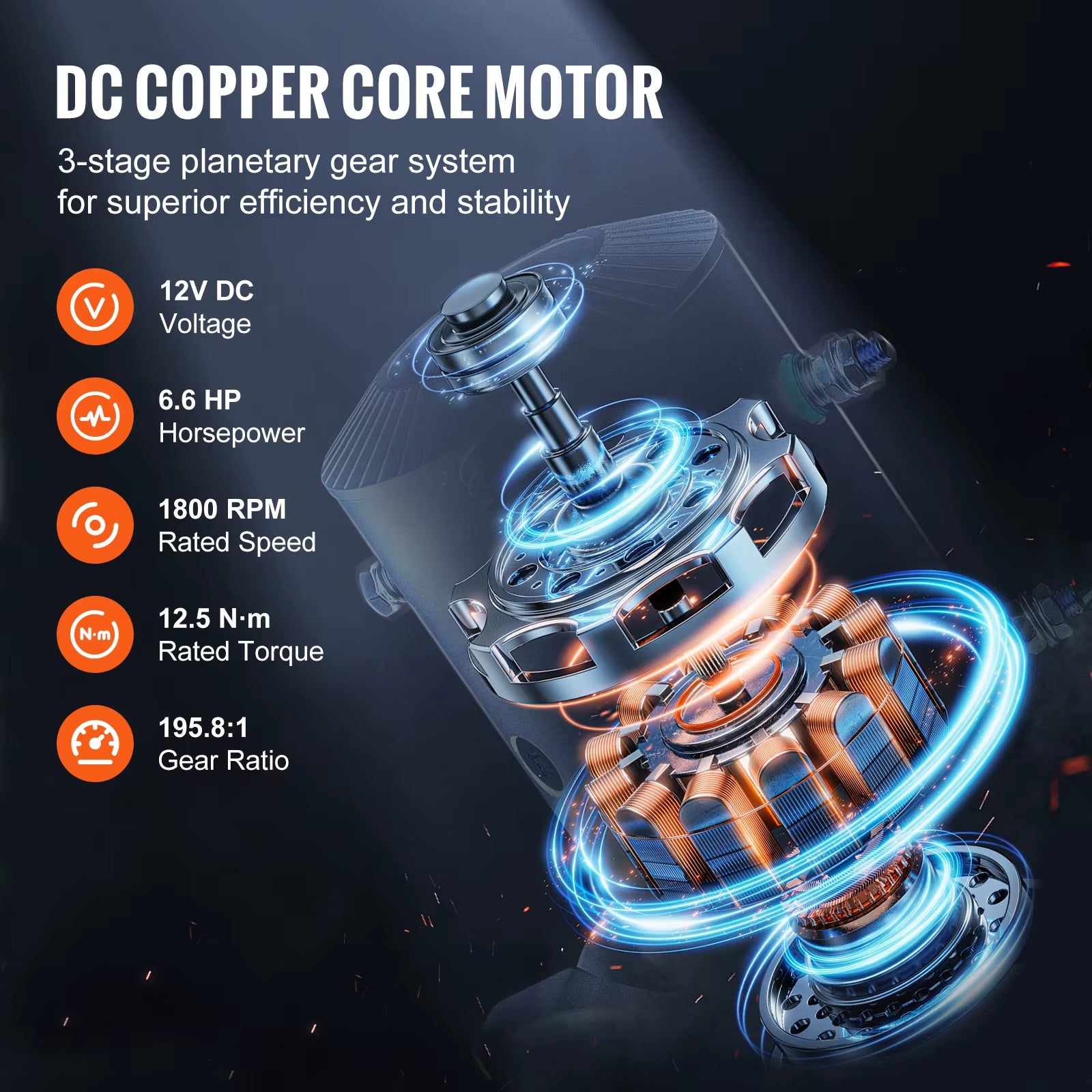 13500Lbs Electric Winch Car Truck Winch with 80Ft Synthetic Rope Wireless & Wired Remote Control for Towing Off-Road