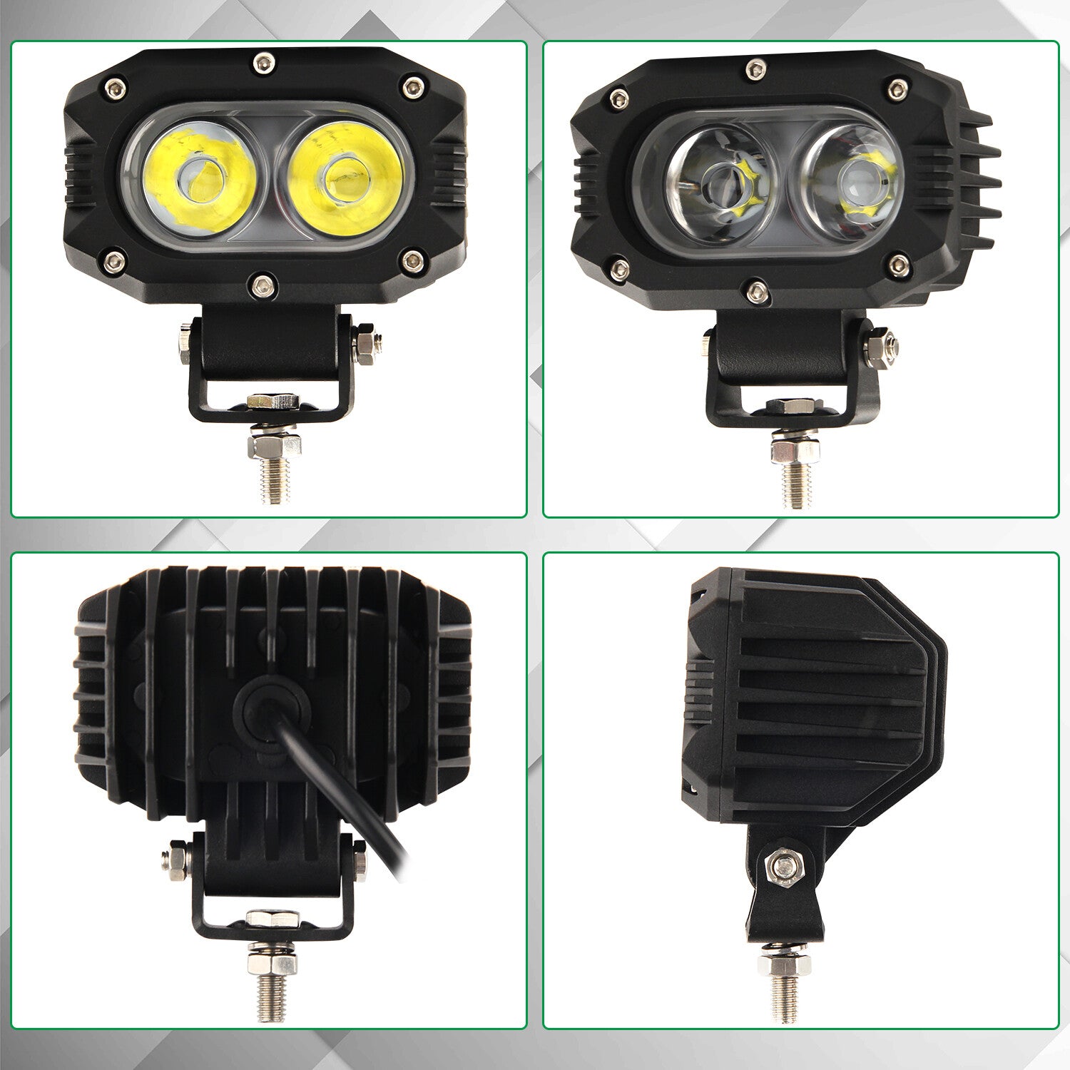 4Inch Backup Reverse Led Work Light Offroad SUV ATV Truck Pods Flood Fog Lights