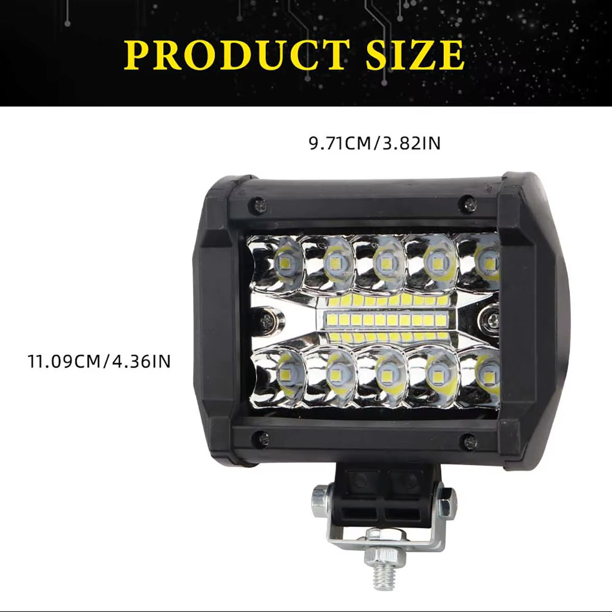 1PCS 12V Offroad Spot Flood Combo Work Light LED Light Bar Superbright 6000K for Car SUV 4X4 Boat ATV Barra LED Headlights