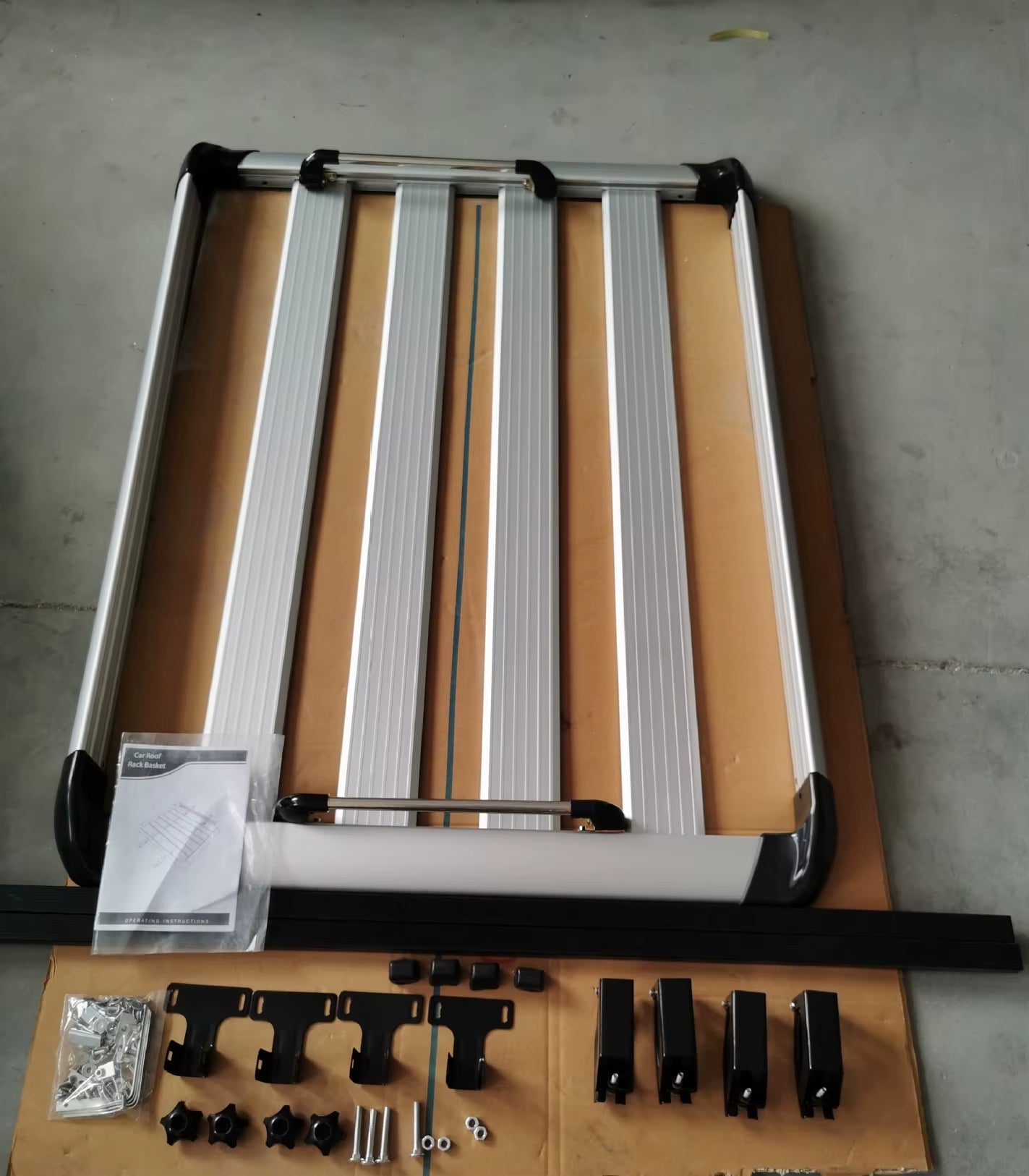 Aluminum Alloy 160*100Cm Single-Layer Car Roof Rack SUV Roof Aluminum Alloy Cargo Basket Cargo Box Roof Rack Universal Roof Rack