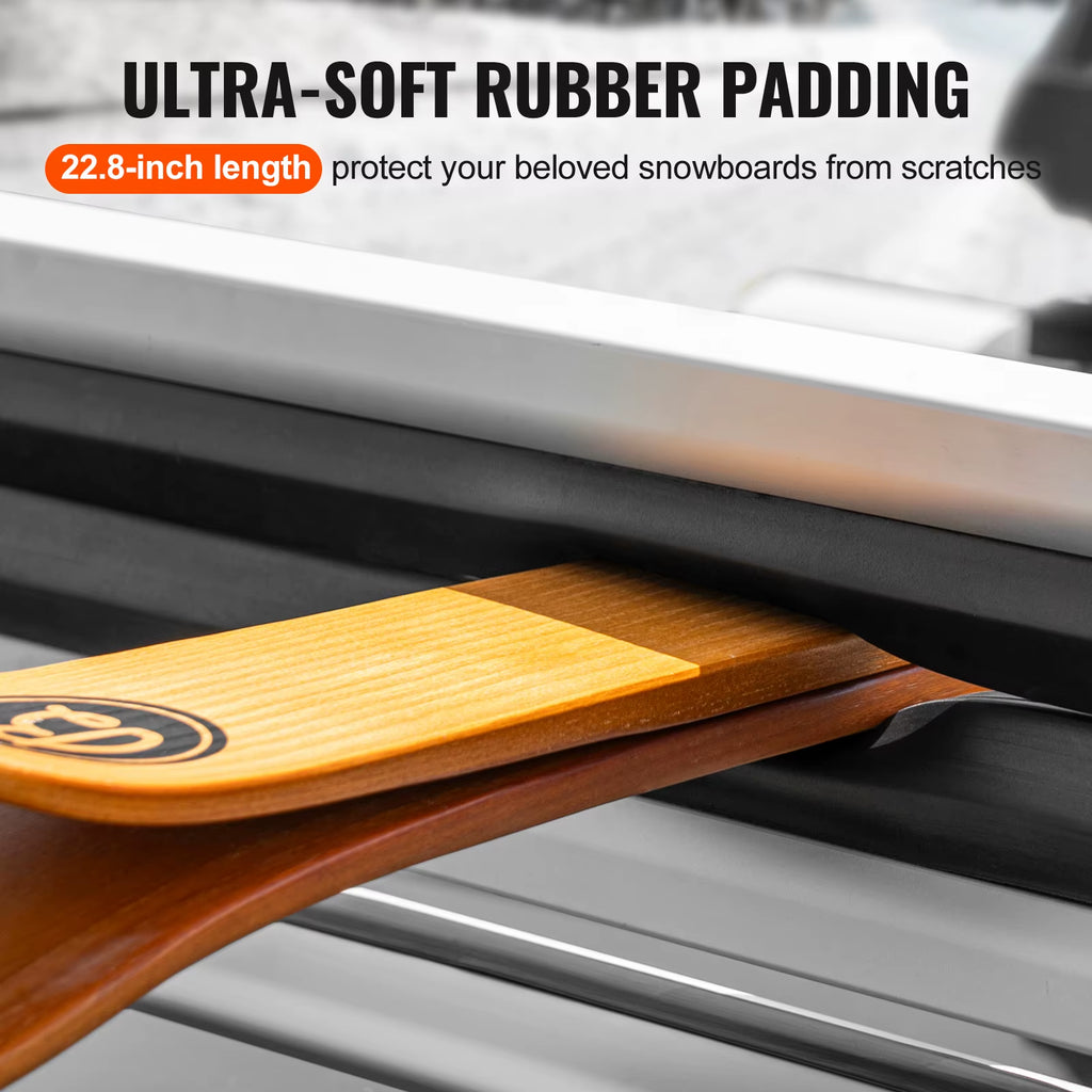 Ski and Snowboard Roof Rack 31.7In Universal Ski Rack for Car Roof Fit Most Crossbars Carry up to 6 Pairs of Snowboards