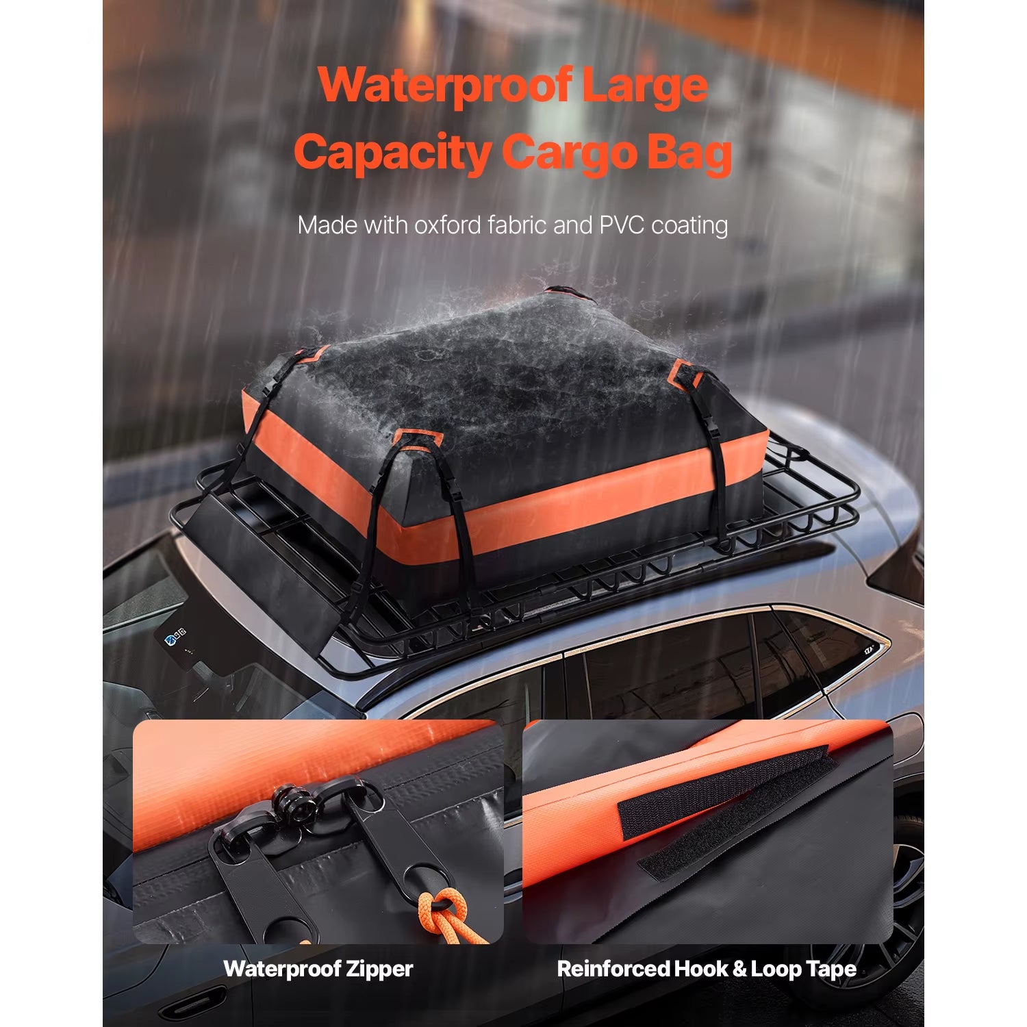 Roof Rack Basket 64X39X4.1" Universal Rooftop Cargo Carrier Anti-Rust Alloy Steel Car Top Luggage Holder for SUV Truck