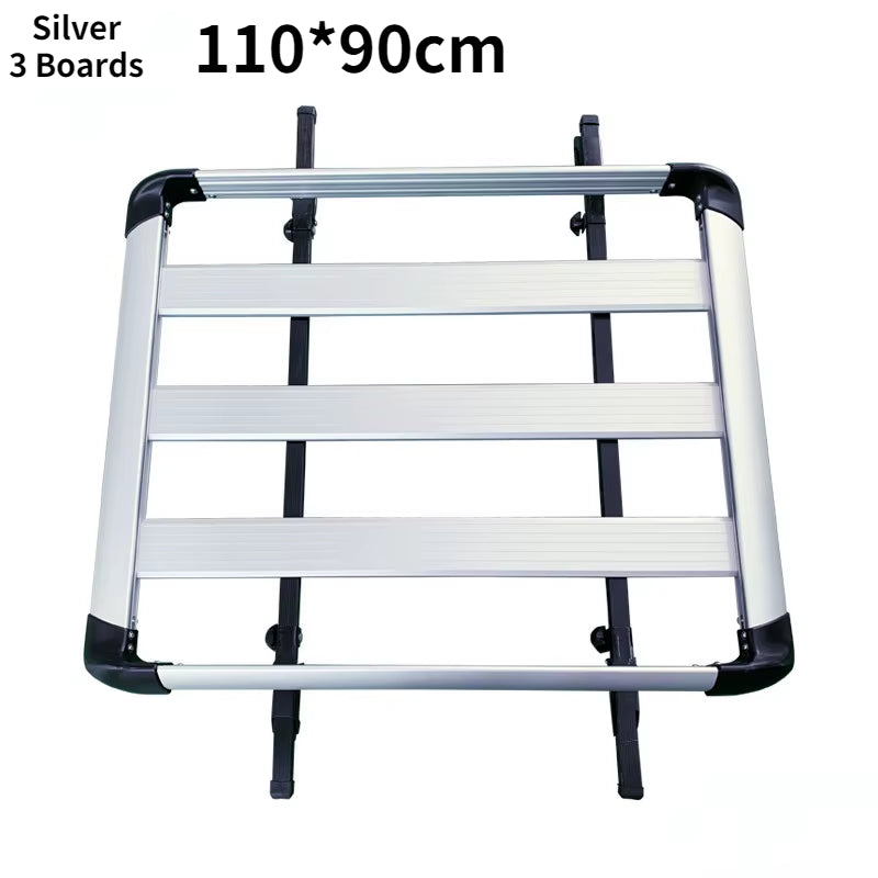 Aluminum Alloy 160*100Cm Single-Layer Car Roof Rack SUV Roof Aluminum Alloy Cargo Basket Cargo Box Roof Rack Universal Roof Rack