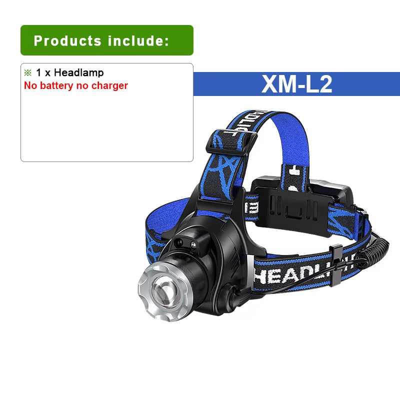 9900LM Super Powerful Headlamp 800W LED IR Sensor Headlight Rechargeable Head Flashlight 3500 Meter Head Lamp Fishing Lantern