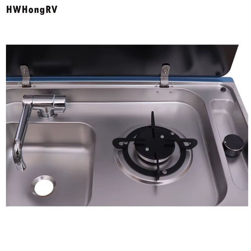 Camper Van Accessories Burner Pull Type Gas Stove Boat Caravan RV Stainless Steel Universal Rv Boat Sink Camper Outdoor Gas Stov