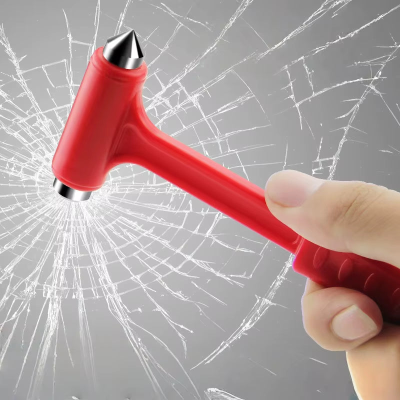 1Pc Car Buses Trucks Window Breaking Hammer Emergency Escape Safety Hammer Glass Breaker Seat Belt Cutter Tools