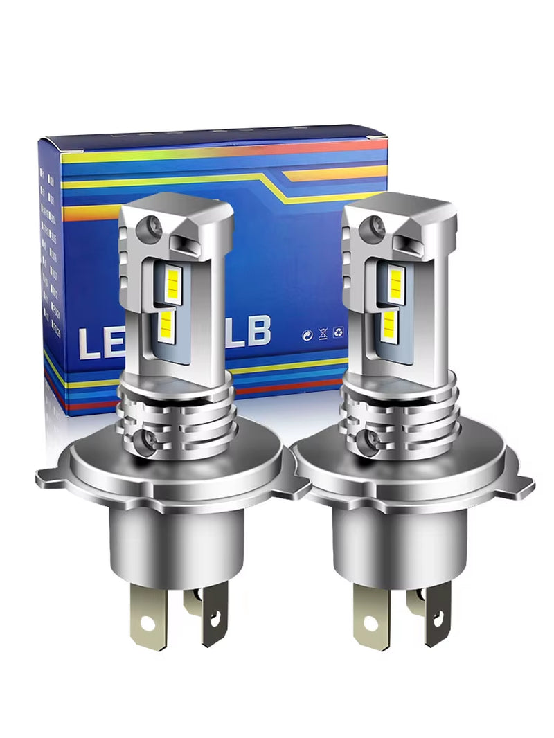 1Pc/2Pcs for Fiat Panda 1982-2003-2010-2012-2023 Car Headlamp H4 9003 High Power LED Headlight Hi/Low Beam Bulbs Canbus 6000K