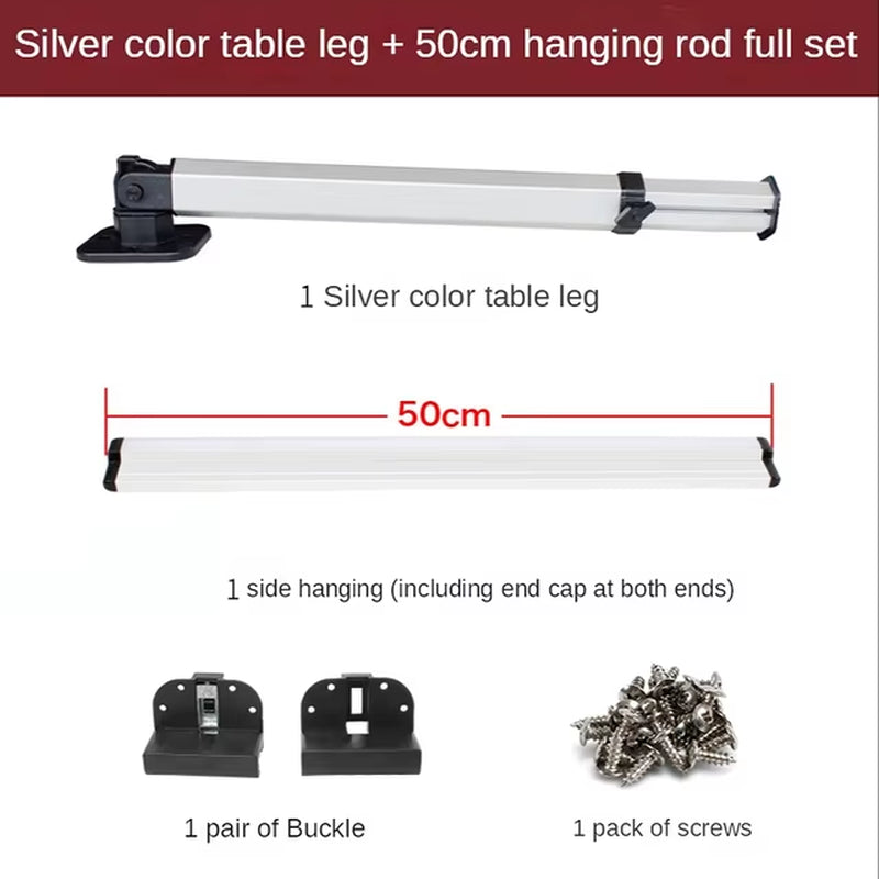 RV Accessories Board Detachable Adjustable Folding Table Leg RV Exterior Aluminum Alloy Table Leg Camper Expansion Bracket