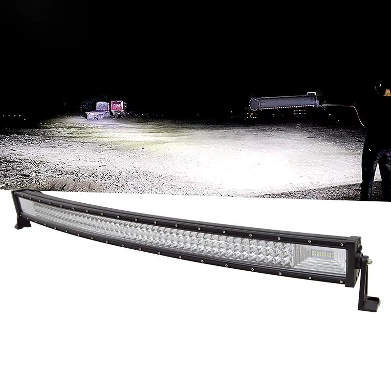 3-Row 22" 32" 42" 52" Curved LED Light Bar Offroad Led Bar Combo Beam Led Work Light Bar 12V 24V for 4X4 4WD SUV ATV Cars