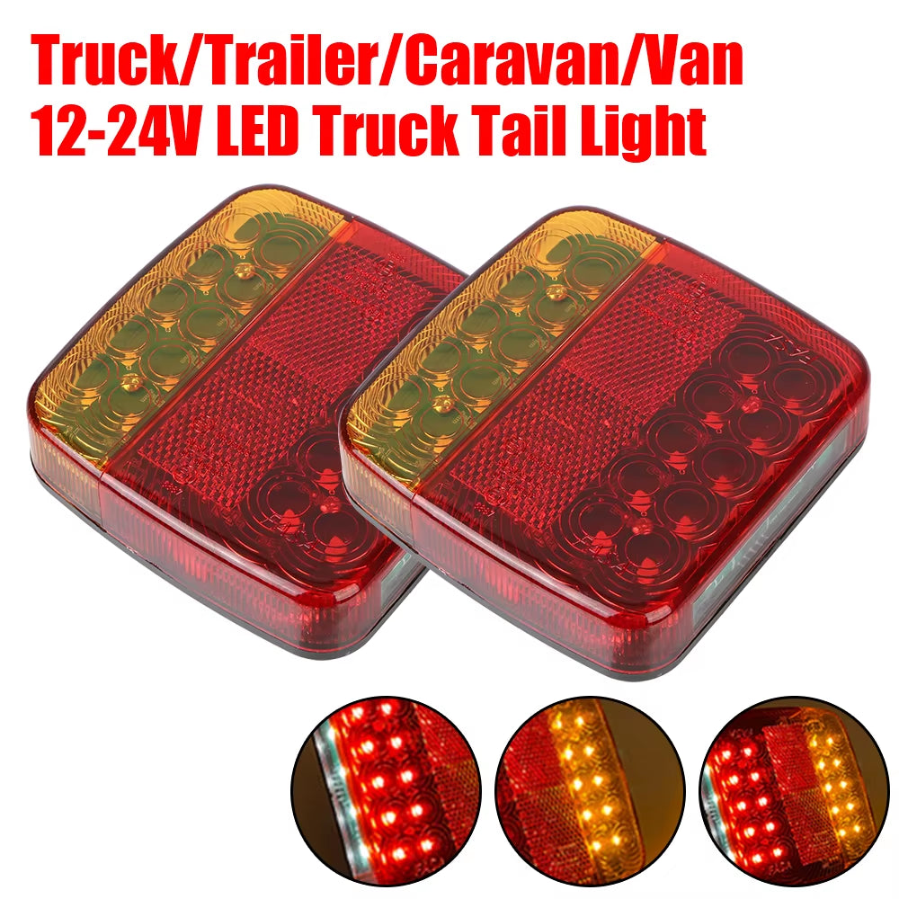 Magnetic Wireless LED Trailer Rear Taillight Signal Warning Brake Lamp for Caravan RV Camper Lorry Truck Truck Tail Light