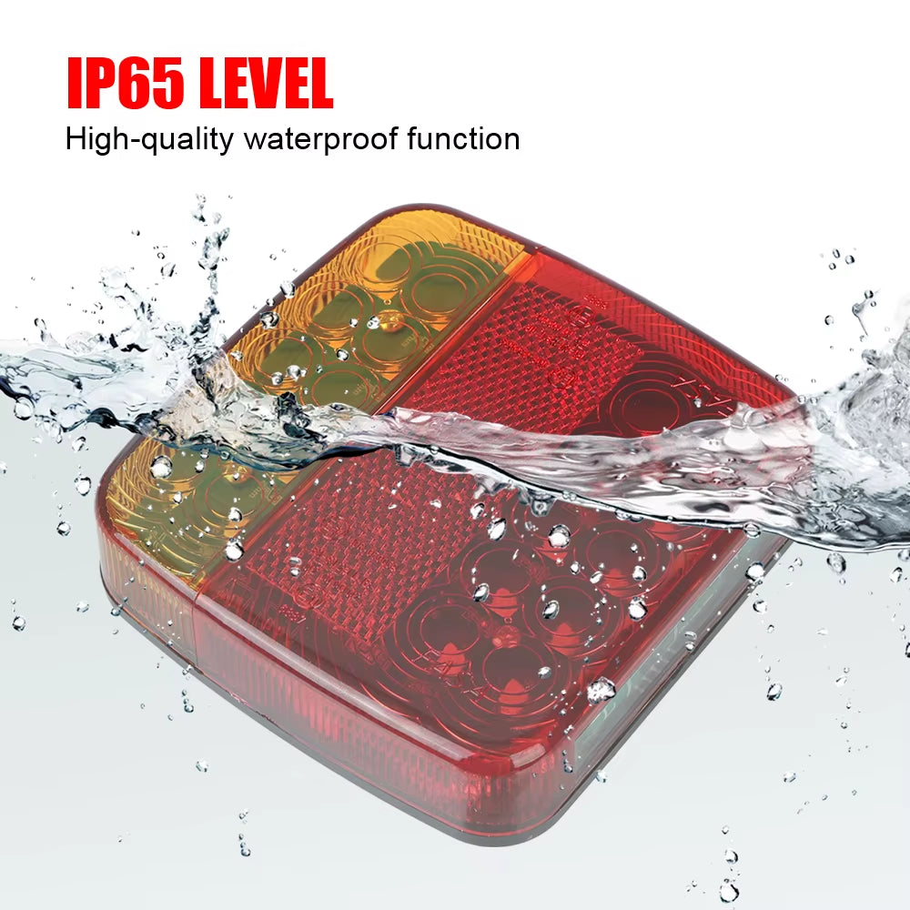 Magnetic Wireless LED Trailer Rear Taillight Signal Warning Brake Lamp for Caravan RV Camper Lorry Truck Truck Tail Light